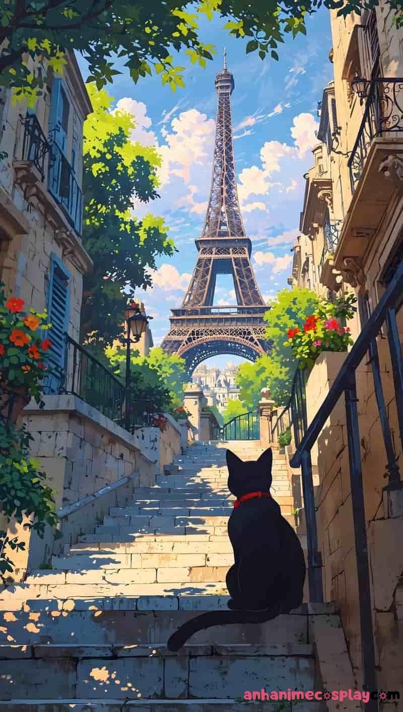 ảnh phong cảnh anime đẹp mê